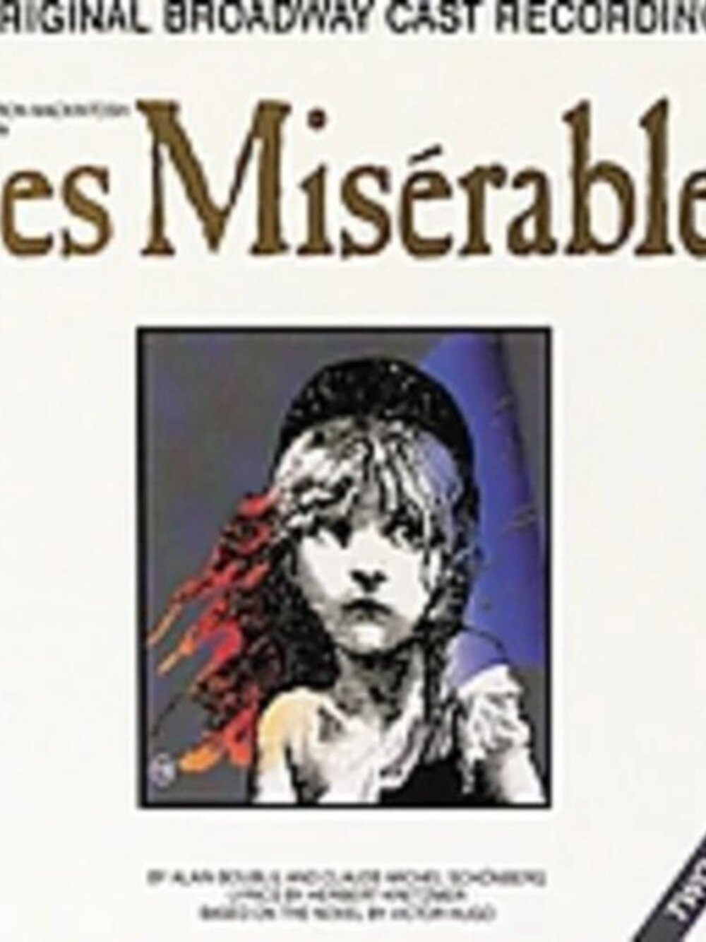 Les Miserables Original Broadway Cast Recordings Geffen 2 CD Set very good cond.